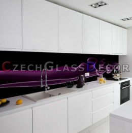 designove zasteny sklenene do kuchyne fialovy vektor