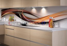 zastena kuchynska sklenena vektor oranzovy